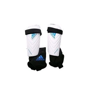 adidas Predator Club Shin Guards White/Solar Blue/Black, NEW Size Medium